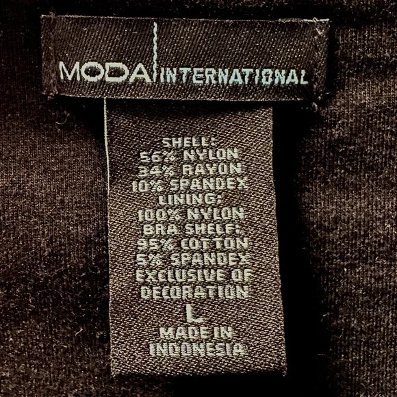 Victoria’s Secret Moda International Black Lace Long Sleeve Blouse Size Large - Picture 3 of 3